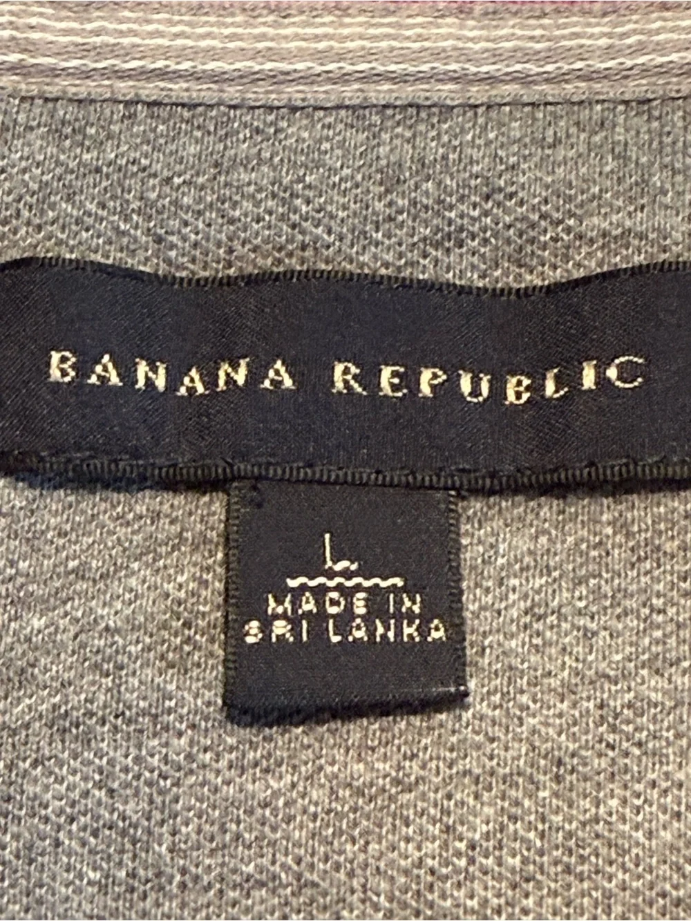 Banana Republic Men's Raspberry Polo Shirt with Embroidered Logo